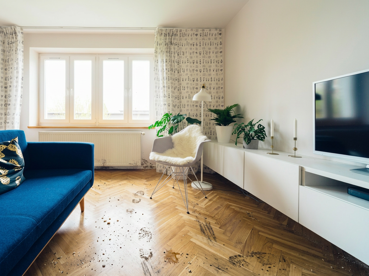 Hardwood Floor BEFORE